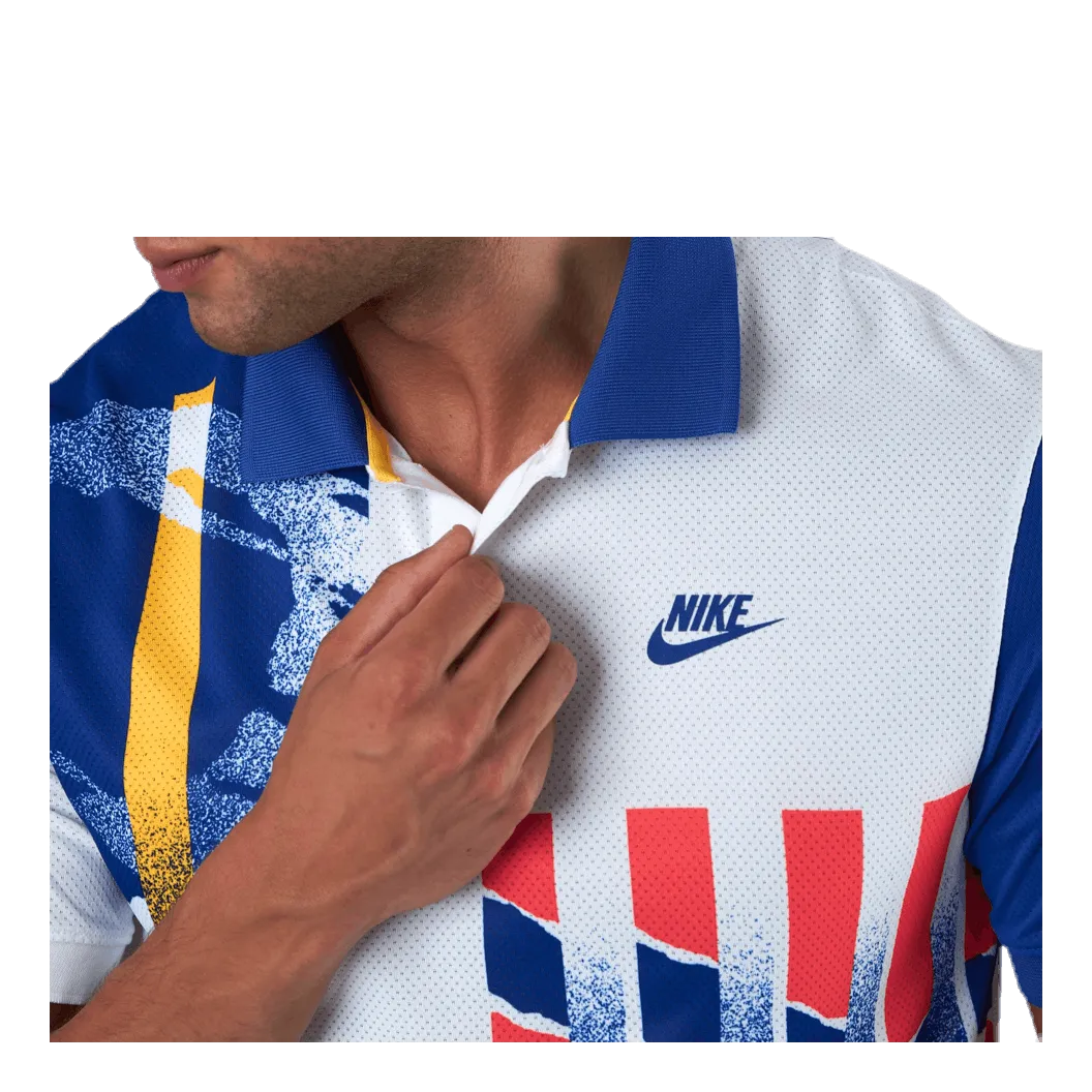 Nike Court Advantage Polo Blue/White/Red