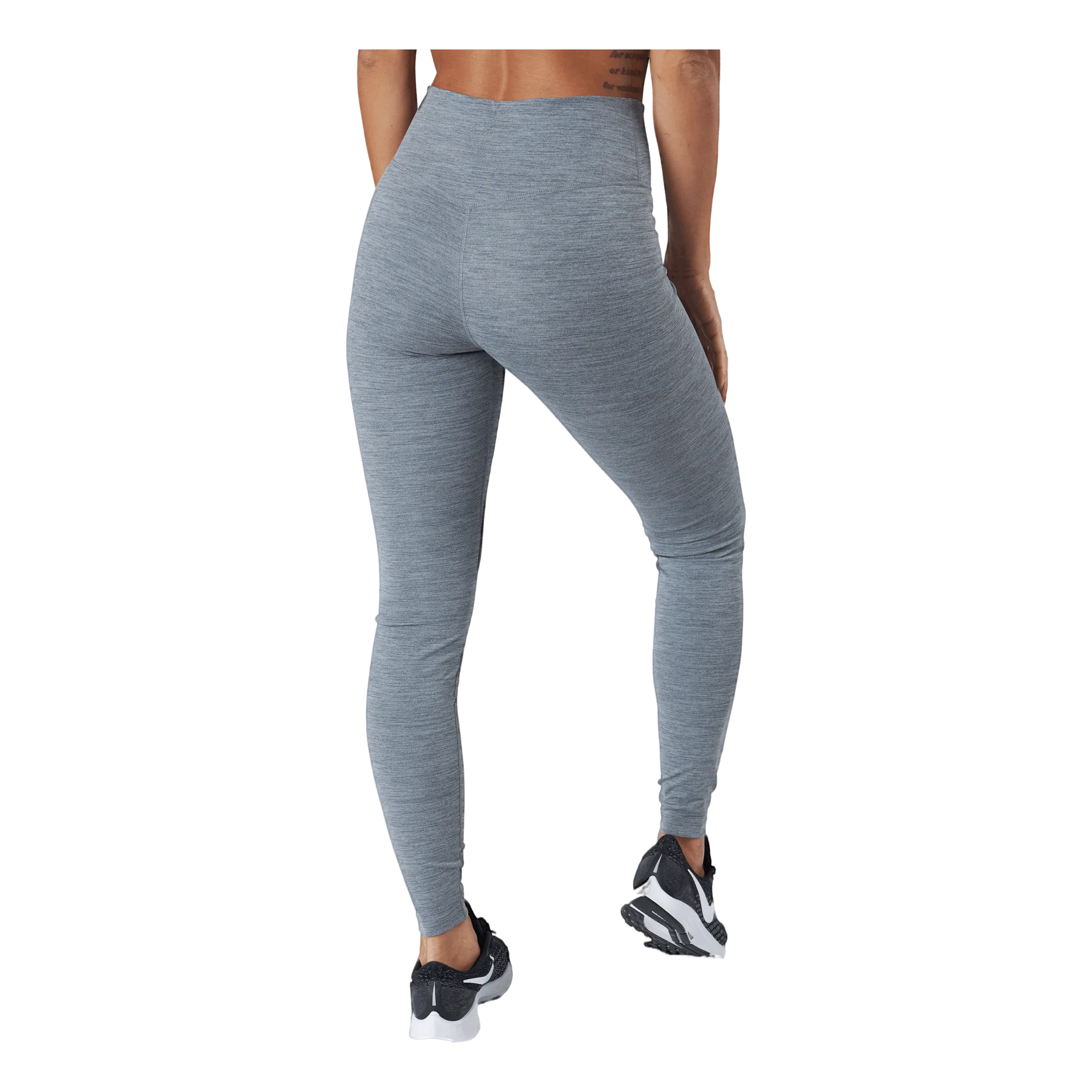 NIKE DRIFIT ONE WOMEN'S MIDRISE LEGGINGS IRON GREY/HTR/WHITE