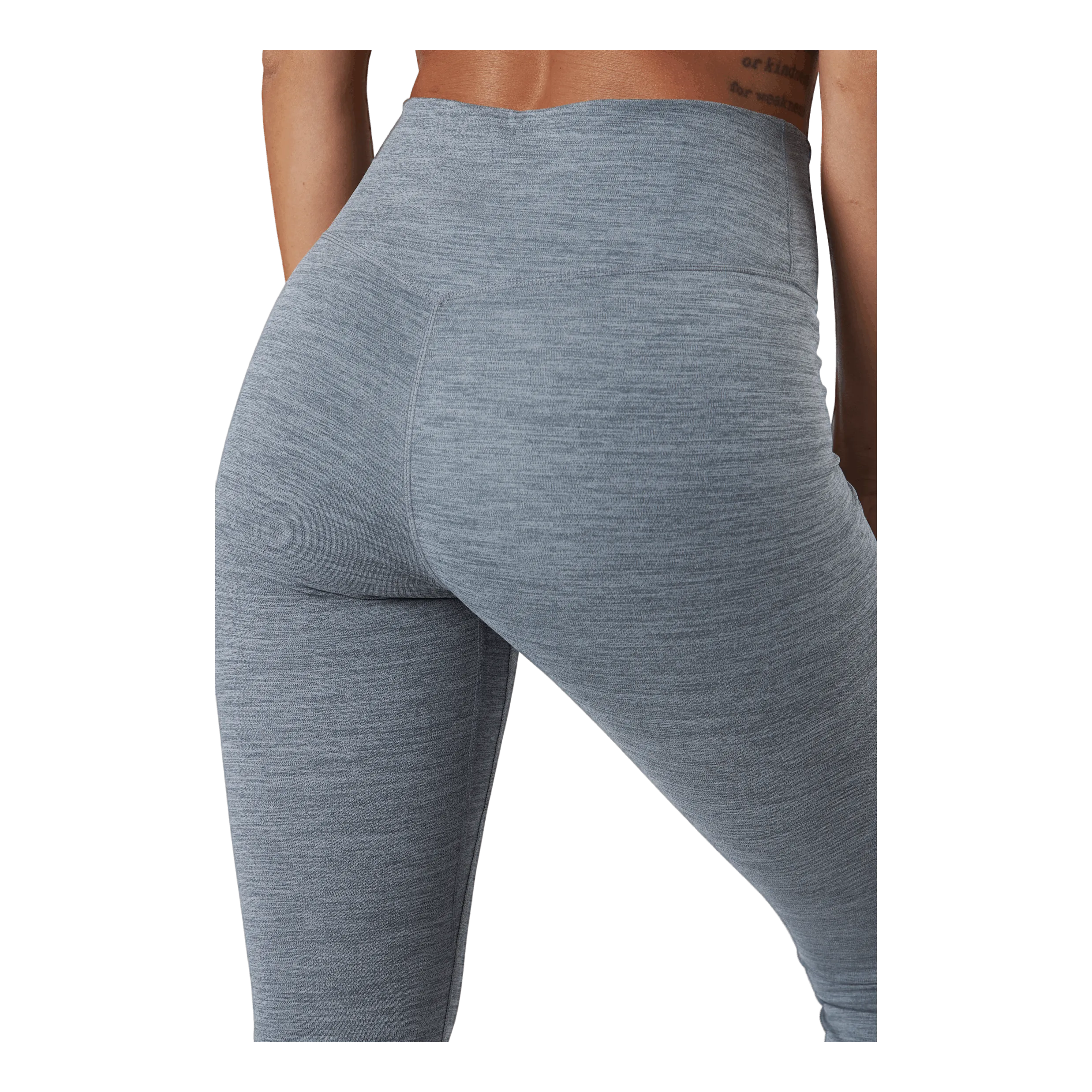 NIKE DRIFIT ONE WOMEN'S MIDRISE LEGGINGS IRON GREY/HTR/WHITE