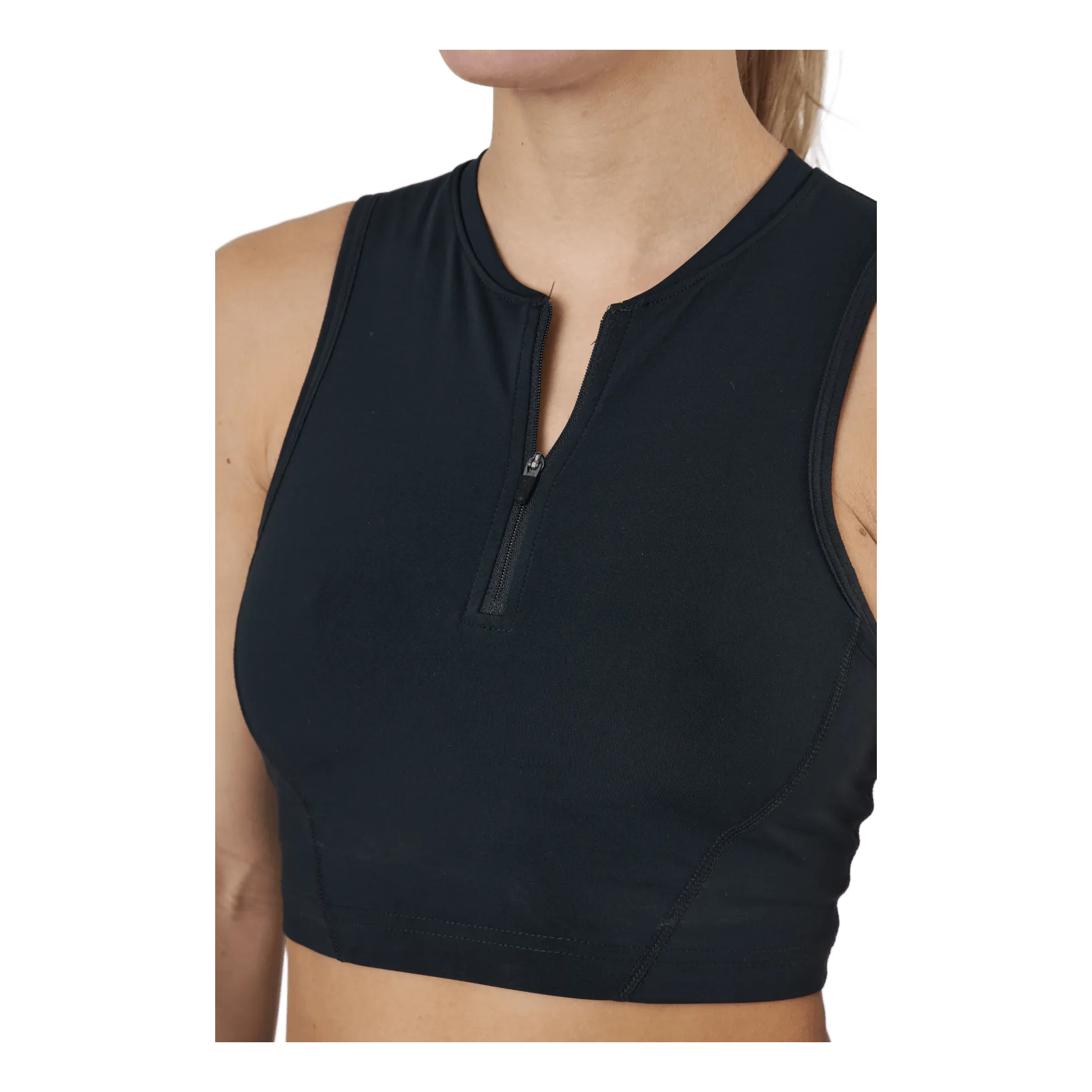NIKE NIKE PRO DRIFIT WOMEN'S CROPP BLACK/WHITE