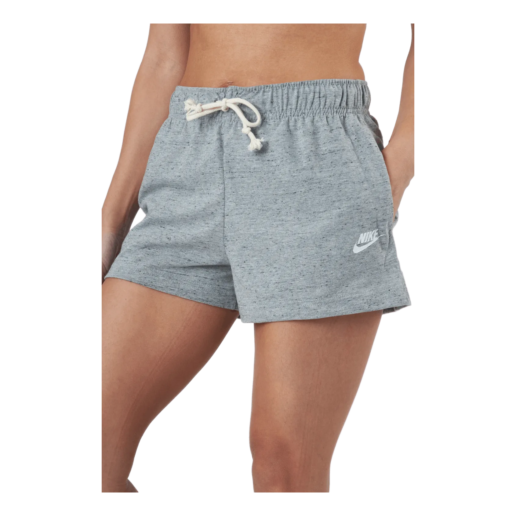 Nike Sportswear Gym Vintage Women's Shorts DK GREY HEATHER/WHITE