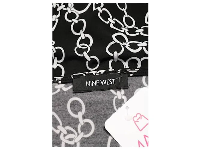 Nine West Tops Negro Blanco 