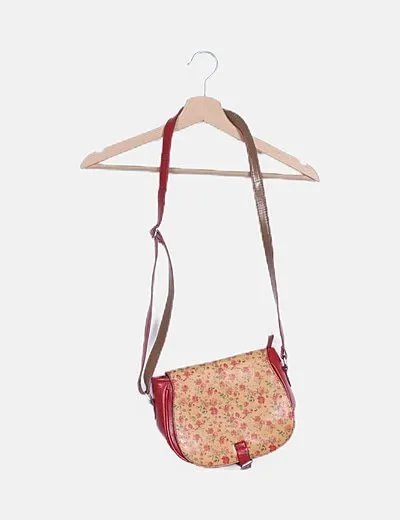 NoName Bolso rojo estampado floral