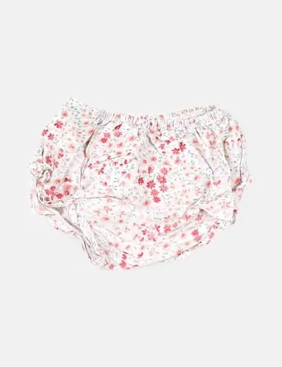 NoName Cubrepañal blanco estampado floral