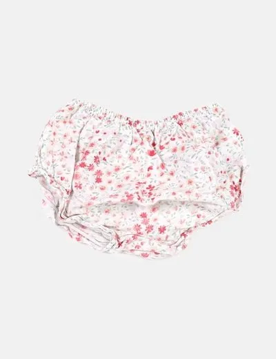NoName Cubrepañal blanco estampado floral