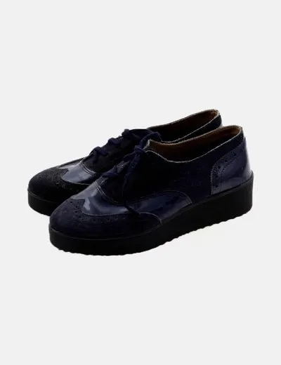 O'MODA Mocasín azul combinado