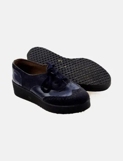 O'MODA Mocasín azul combinado