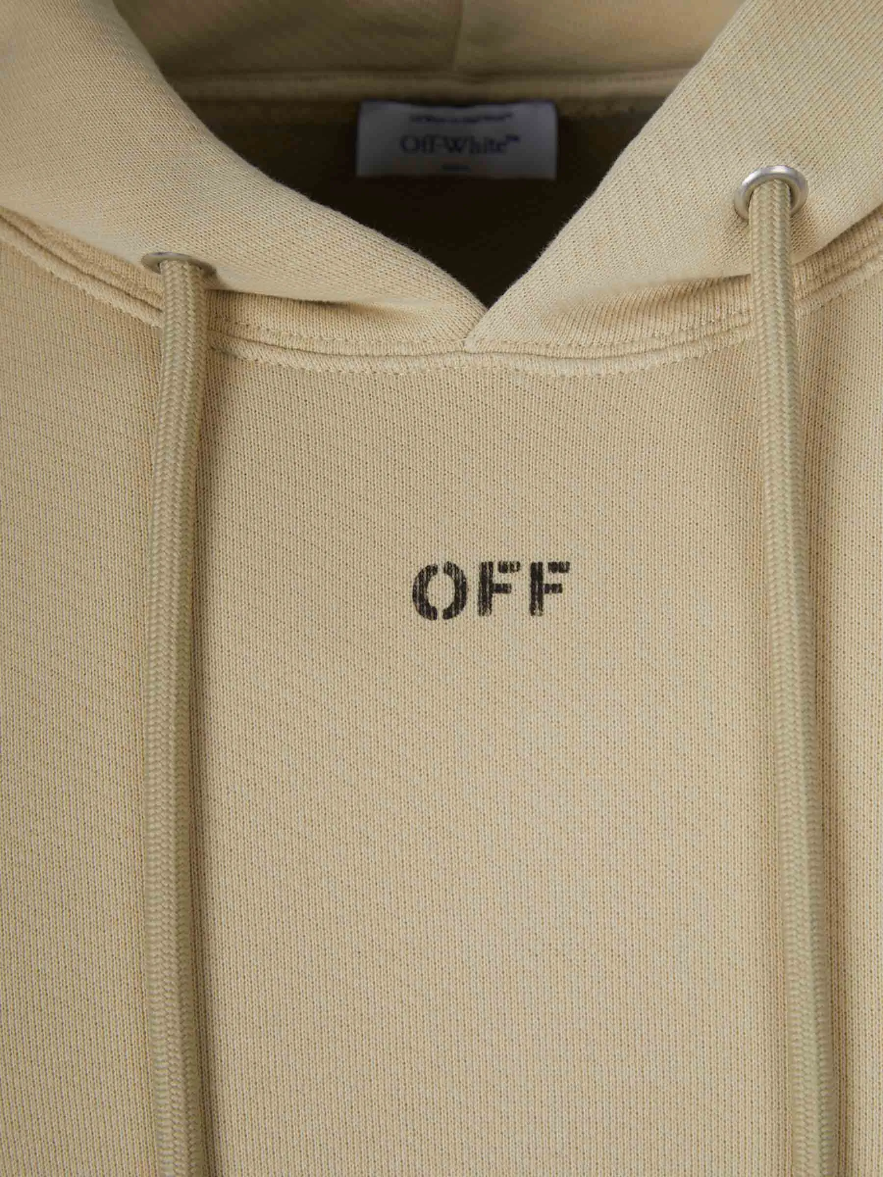 OFFWHITE SUDADERA OVERSIZE LOGO