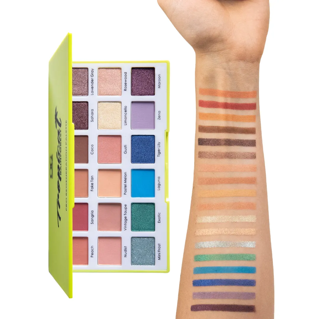 Paleta de Sombras Tropical Rainforest x 18 Tonos