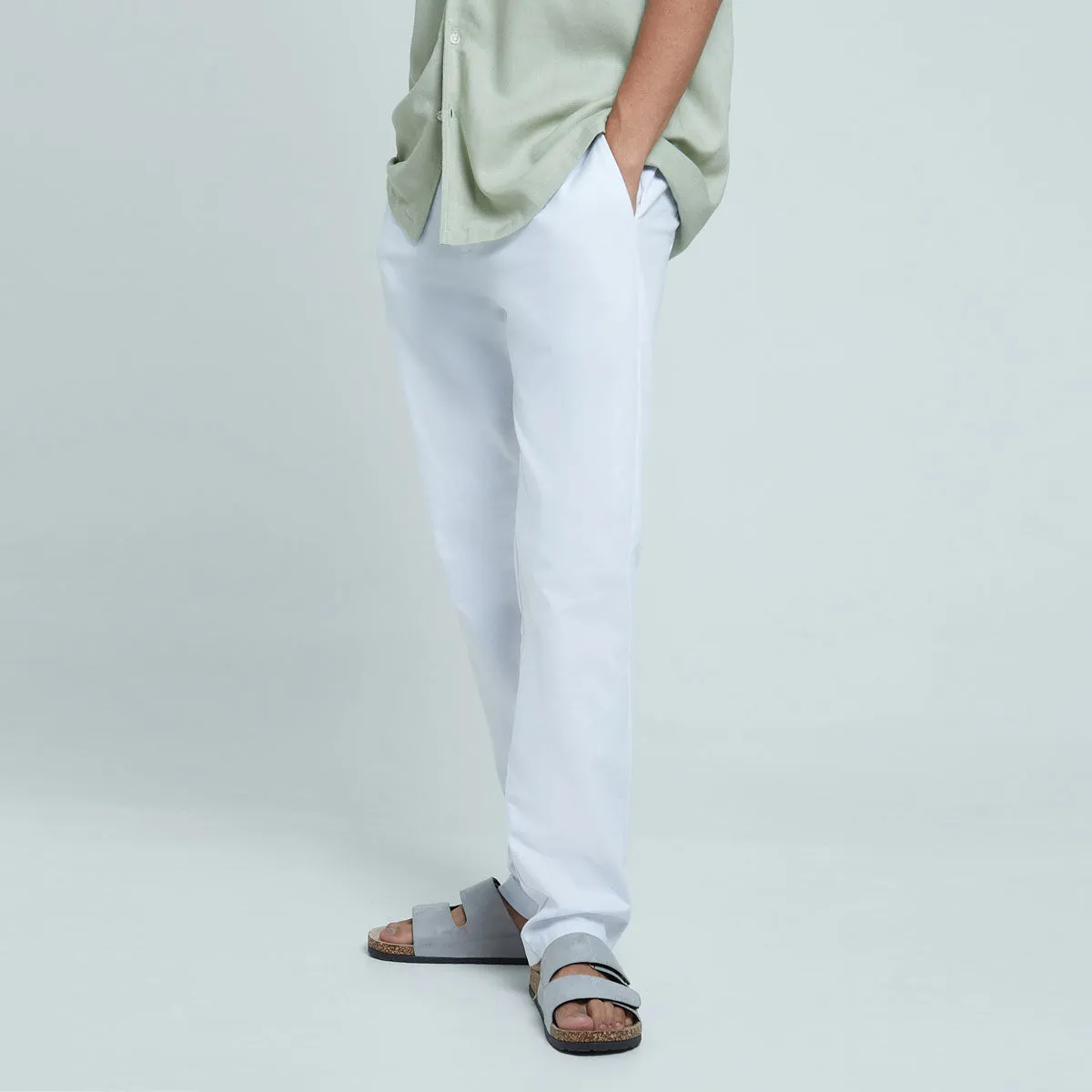 Pantalon Casual Con Bolsillos