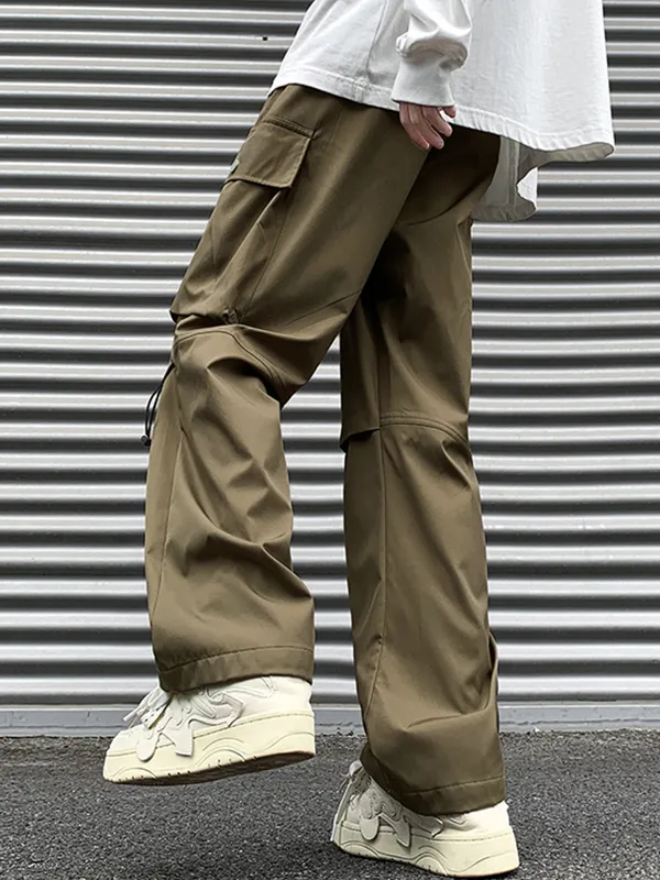 Pantalones cargo rectos sueltos para hombre