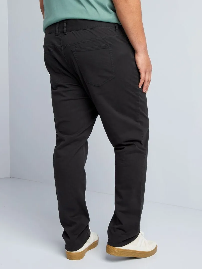PANTALóN CON 5 BOLSILLOS FITTED L34  NEGRO