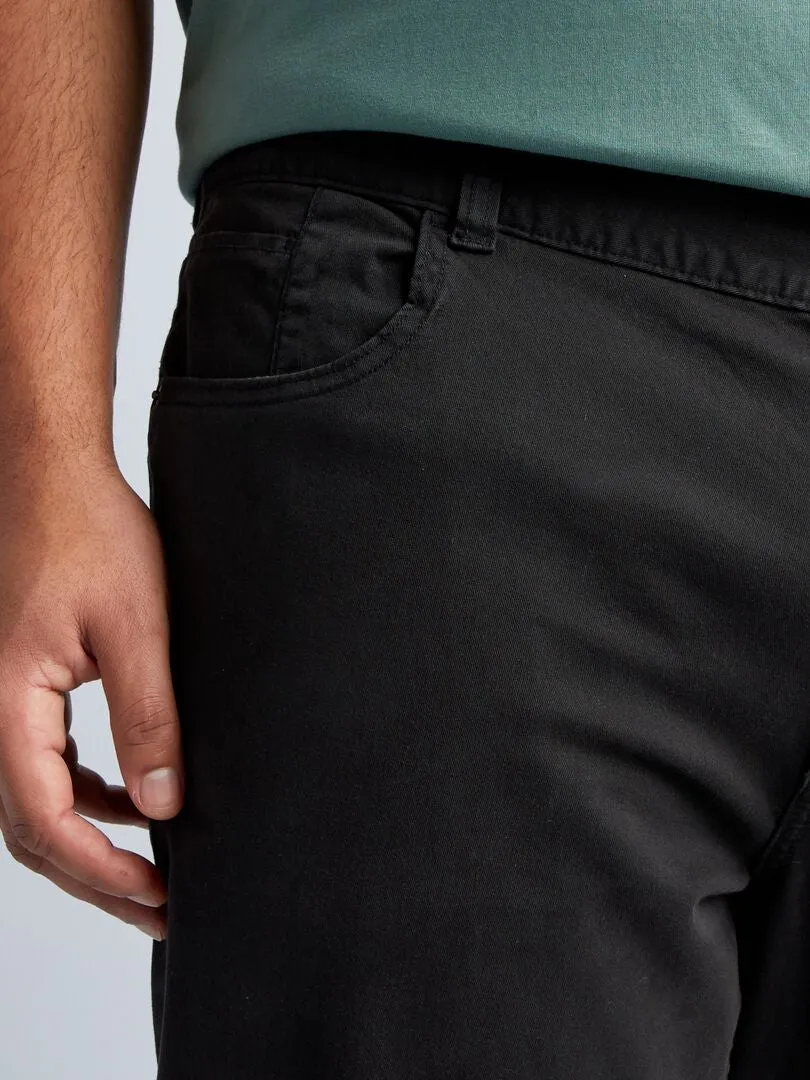 PANTALóN CON 5 BOLSILLOS FITTED L34  NEGRO