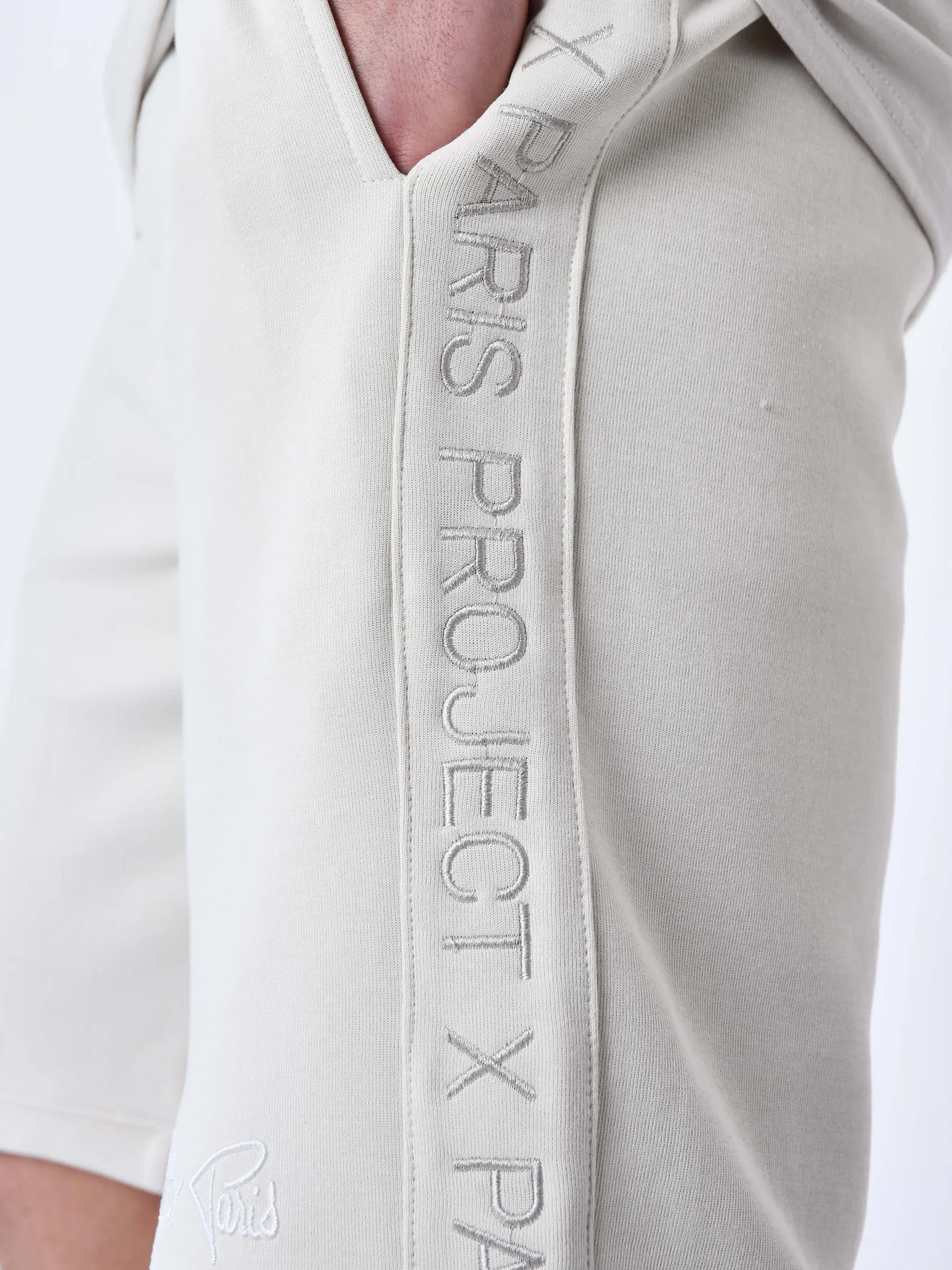 Pantalón corto con banda con logotipo Project X Paris