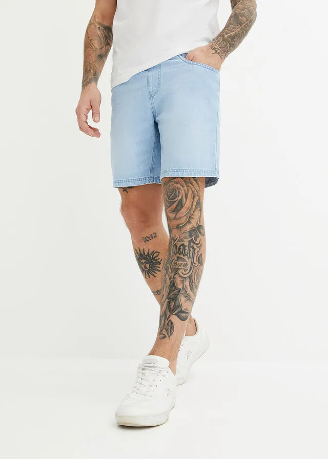 Pantalón corto vaquero azul hielo denim