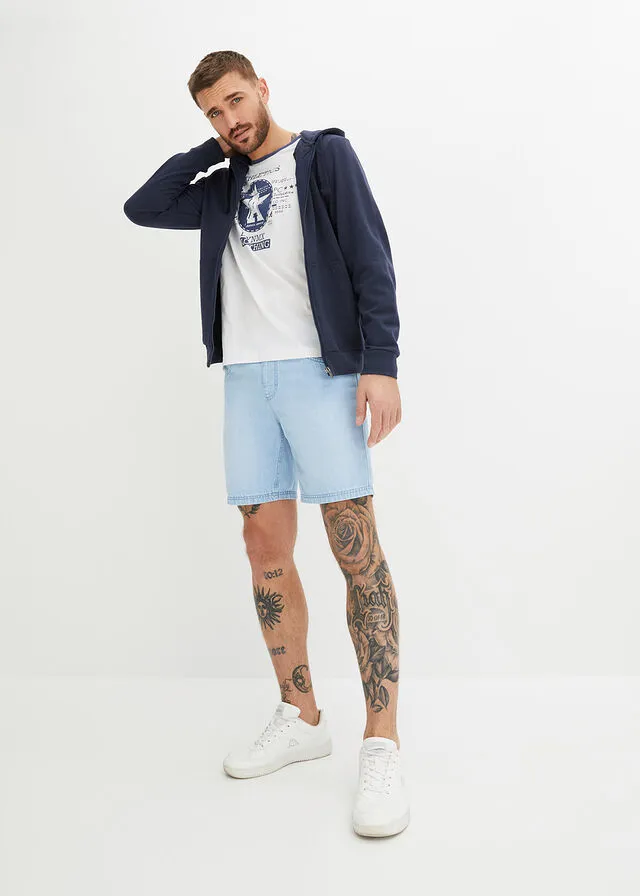 Pantalón corto vaquero azul hielo denim