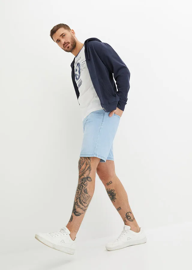 Pantalón corto vaquero azul hielo denim