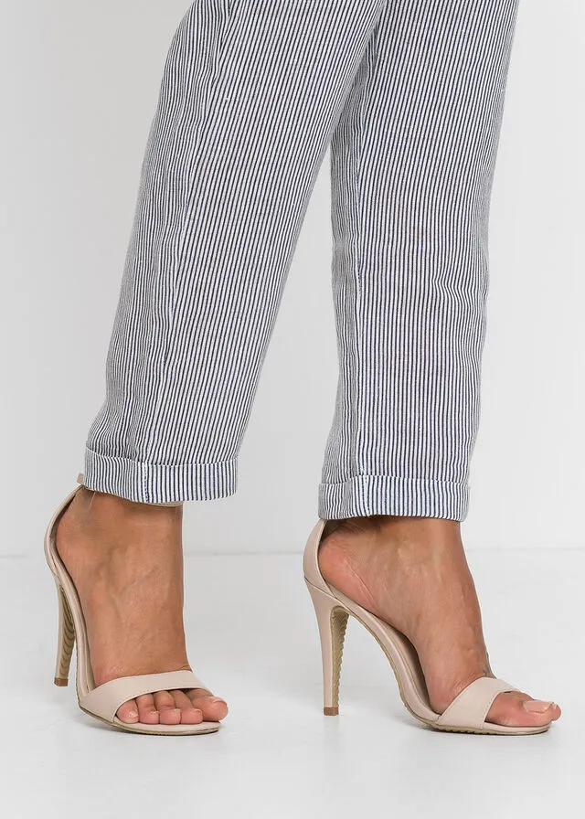 PANTALóN DE LINO CON TENCEL™ LYOCELL AZULBLANCO DE RAYAS