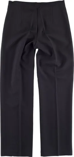 Pantalón de mujer con cinturilla y con pinzas Negro