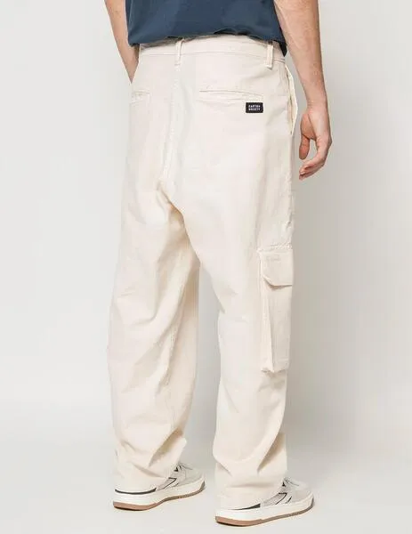 PANTALóN KAOTIKO CARGO RELAXED CANVAS  IVORY