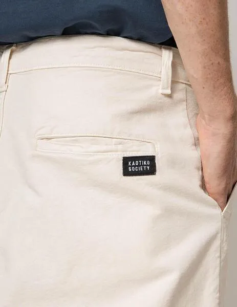 PANTALóN KAOTIKO CARGO RELAXED CANVAS  IVORY