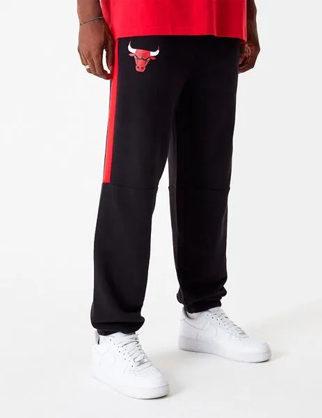 PANTALóN NEW ERA COLOUR BLOCK CHICAGO BULLS  BLACK