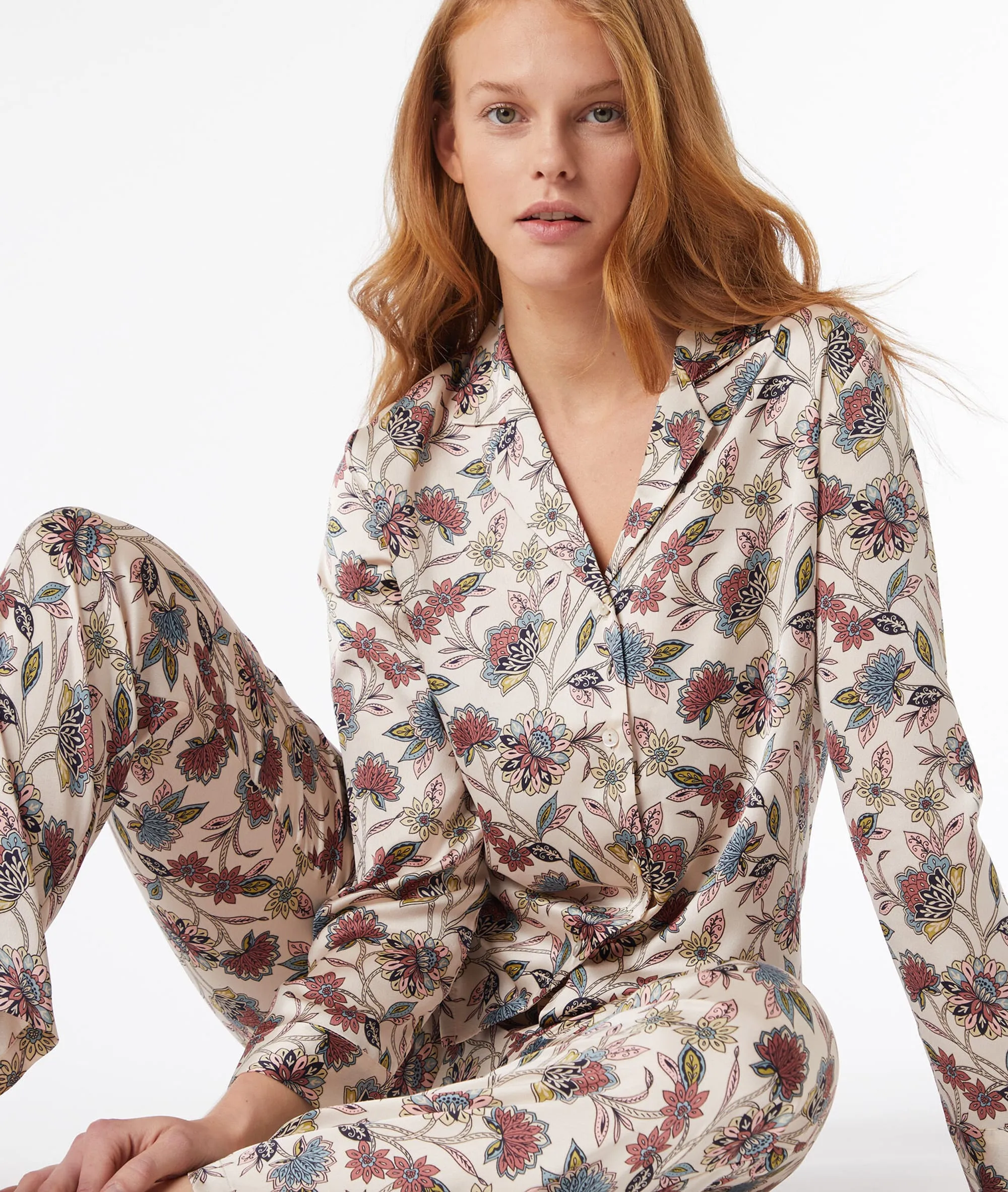 PANTALóN PIJAMA ESTAMPADO FLORAL GRACE MULTICOLORE  ETAM