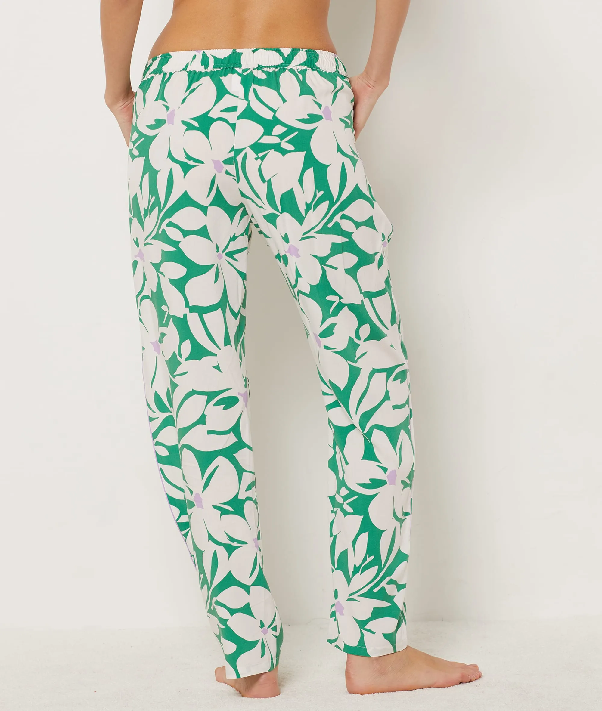PANTALóN PIJAMA ESTAMPADO FLORAL VYNS VERT  ETAM