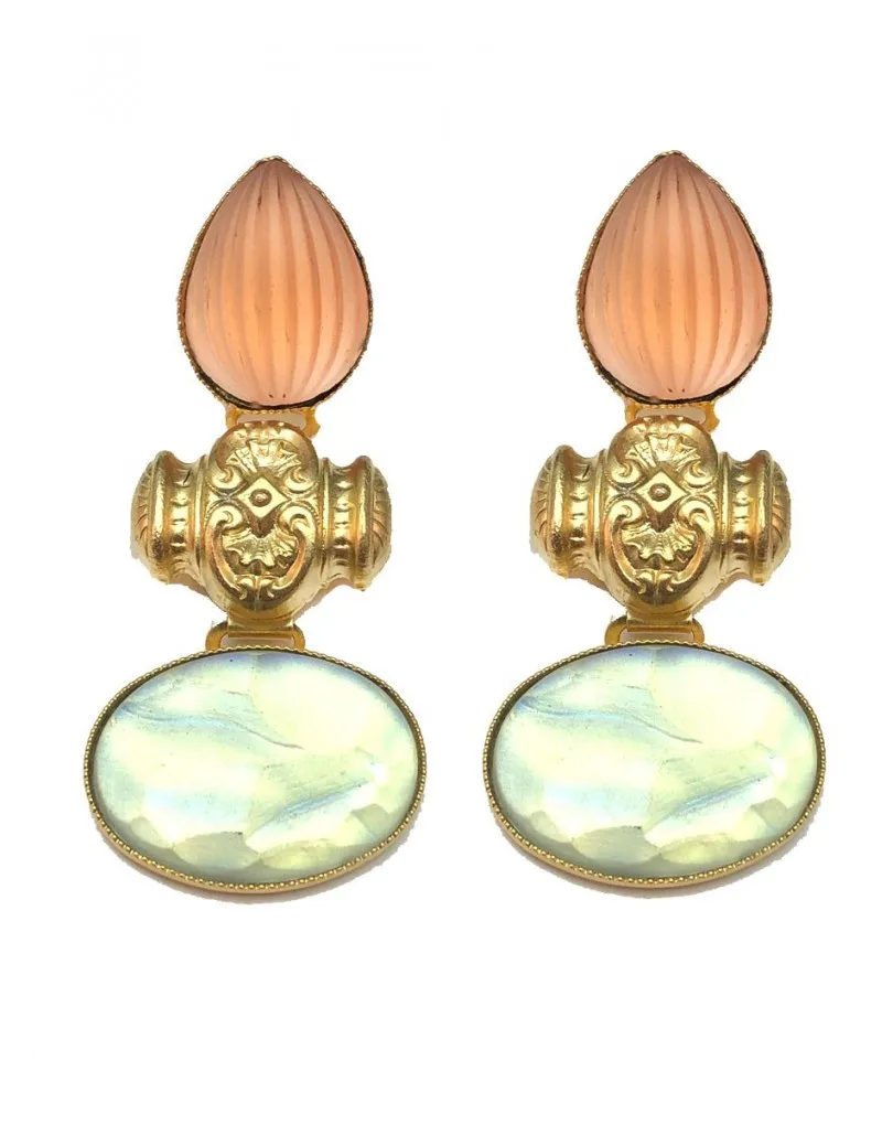 PENDIENTES LARGOS MUJER ALTA BISUTERIA DE CRISTAL DE SWAROSKI