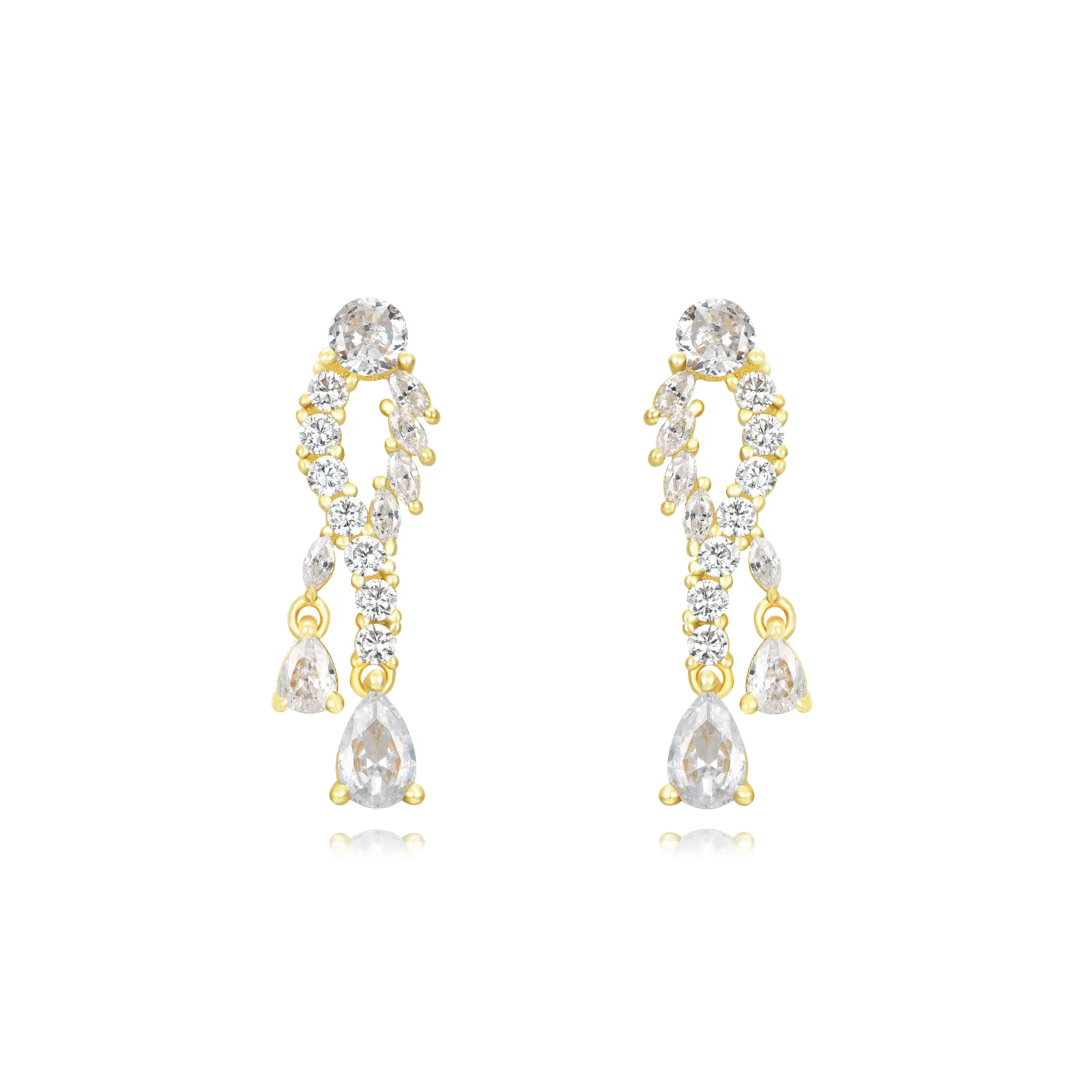 Pendientes Novia con Circonitas