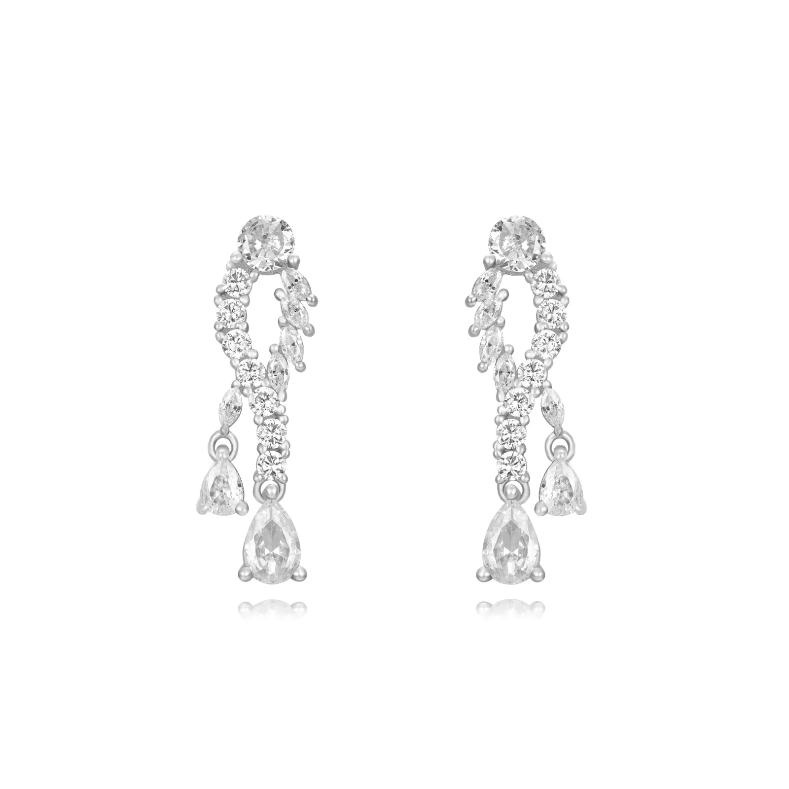 Pendientes Novia con Circonitas