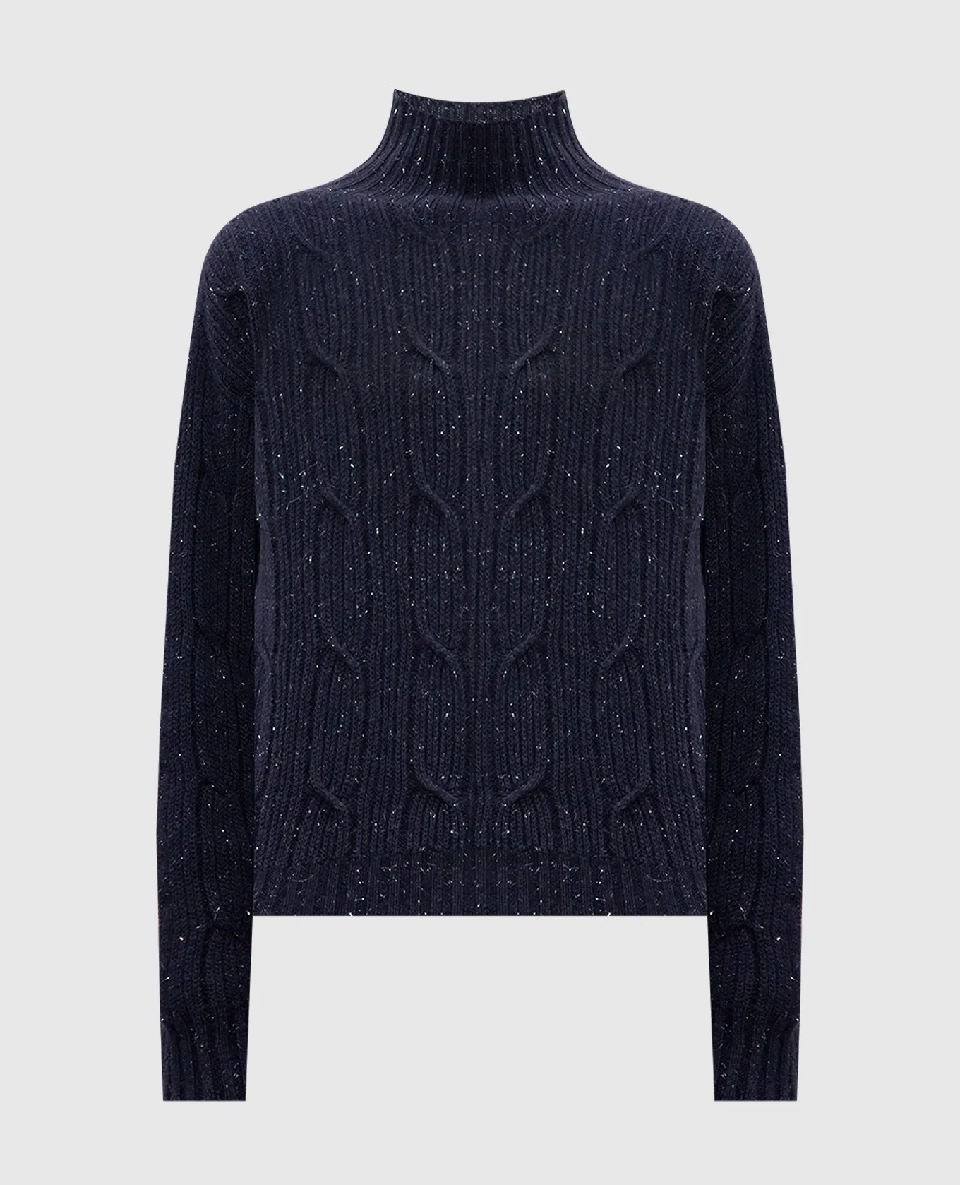 Peserico Blue sweater with wool, silk and cashmere
