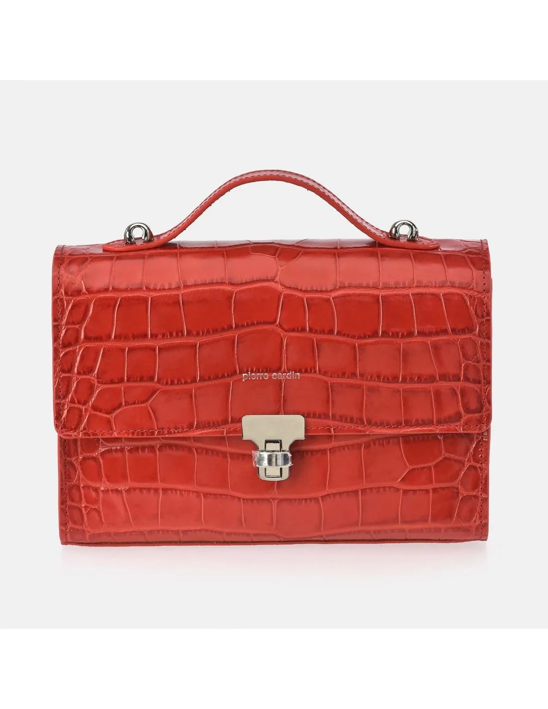 PIERRE CARDIN  Bolso de mano con bandolera mujer Piel Coco