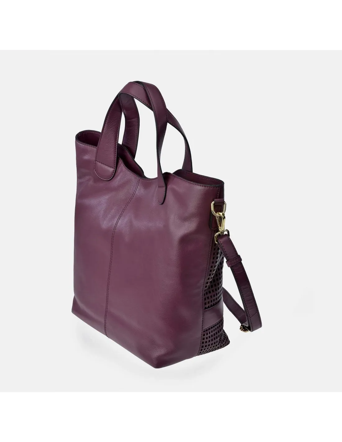 PIERRE CARDIN Bolso shopper con asas y bandolera para mujer en piel trenzado