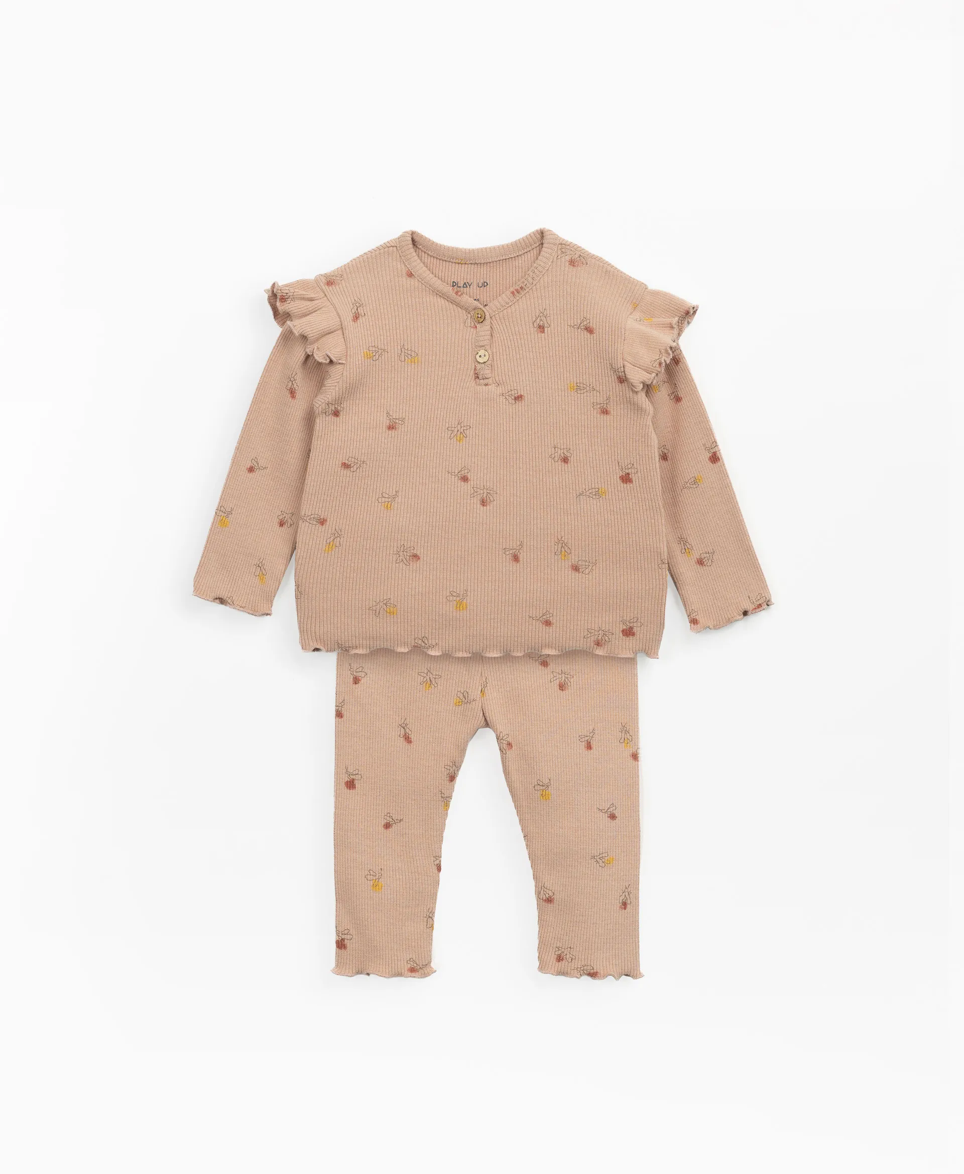 Pijama de algodón orgánico con estampado | Mother Lúcia