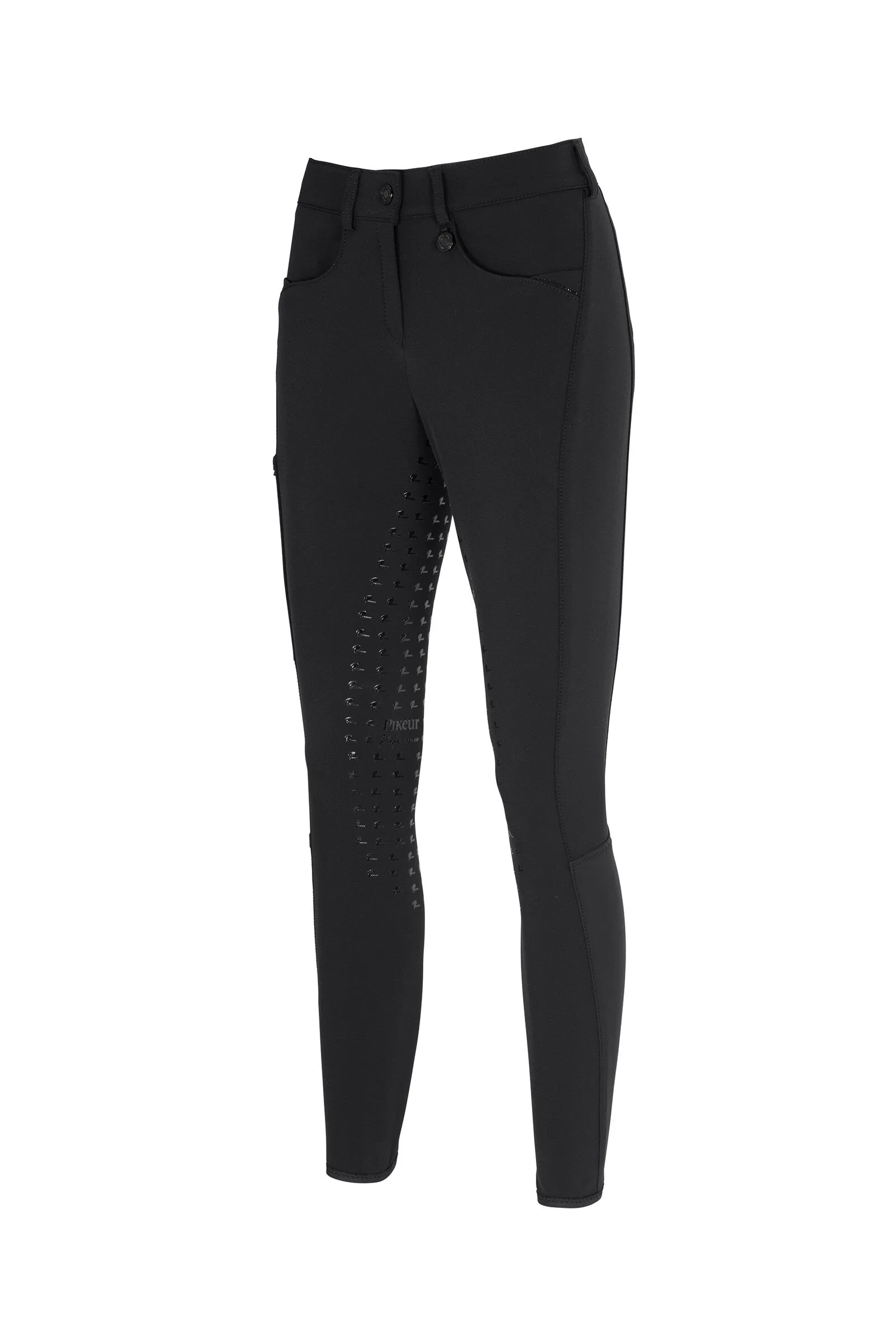 Pikeur Pantalones de Montar Agarre Completo para Mujer Oliva Athleisure