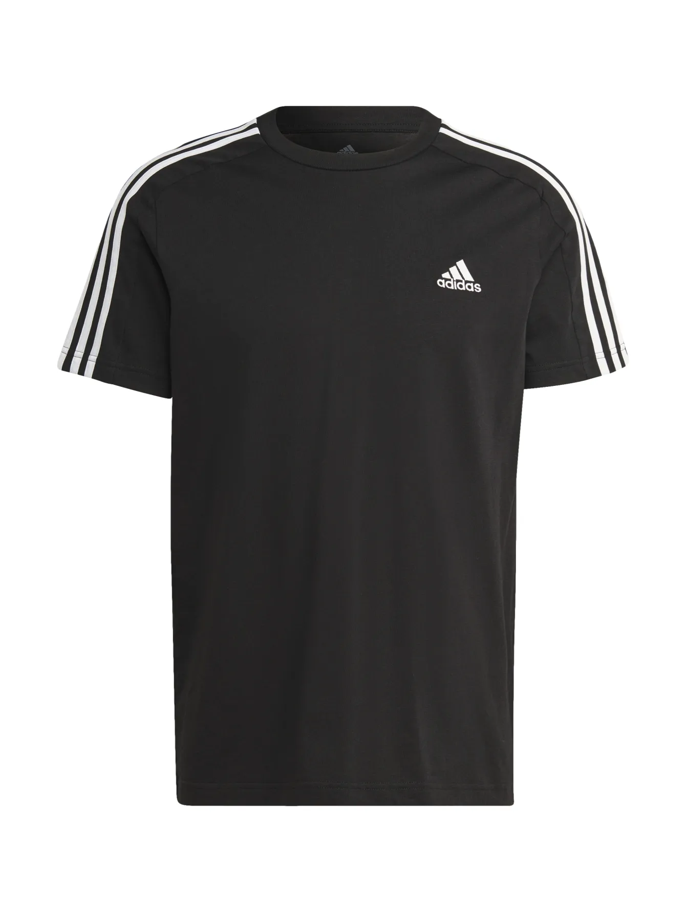 Playera Adidas 3 Stripes Negro Para Hombre