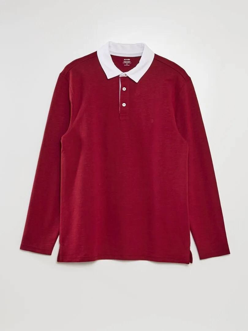 POLO DE PUNTO  ROJO