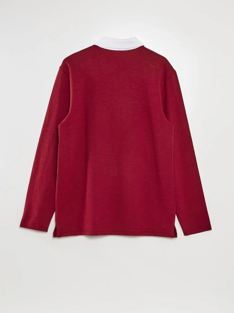 POLO DE PUNTO  ROJO