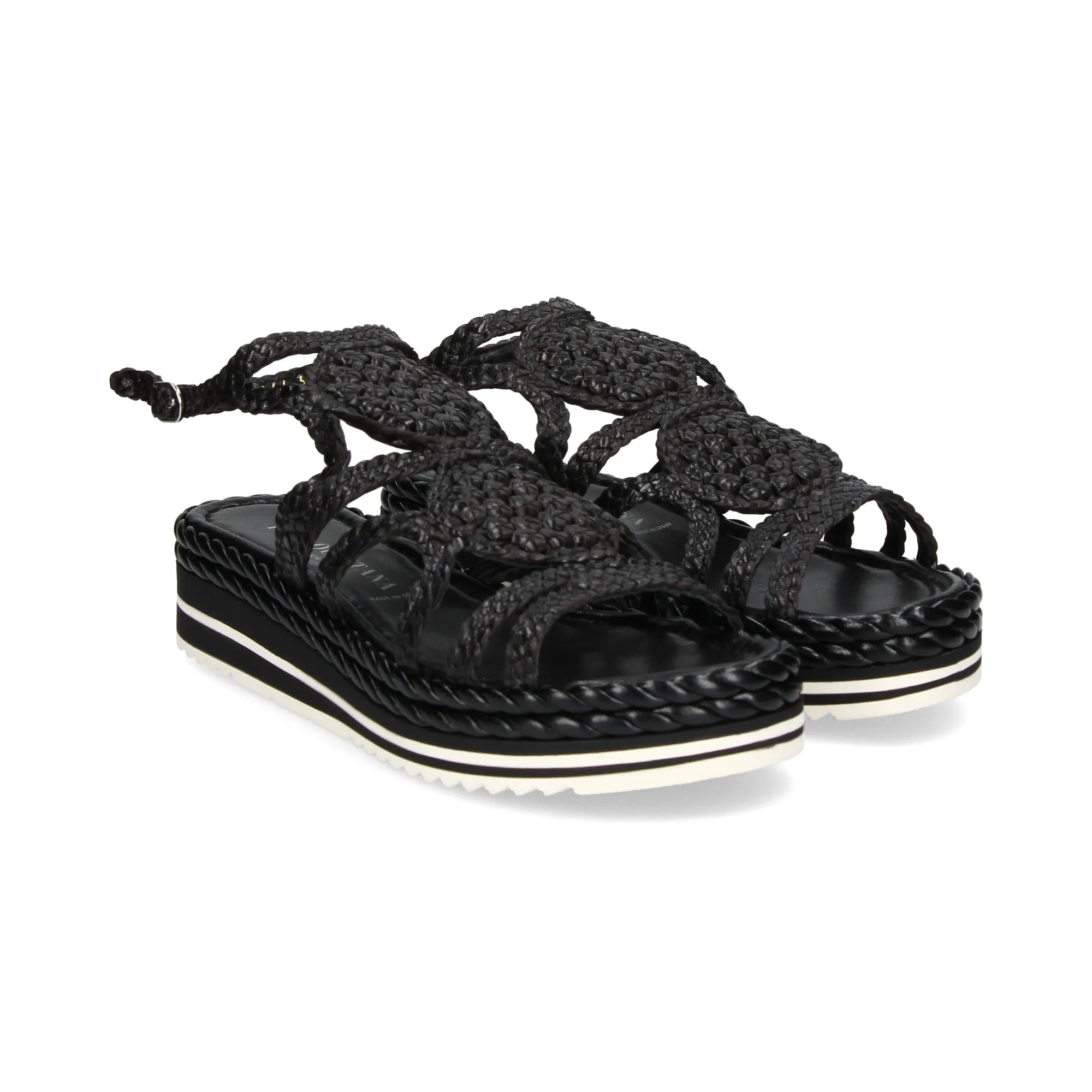 PONS QUINTANA Sandalias con plataforma de Mujer 09 NEGRO