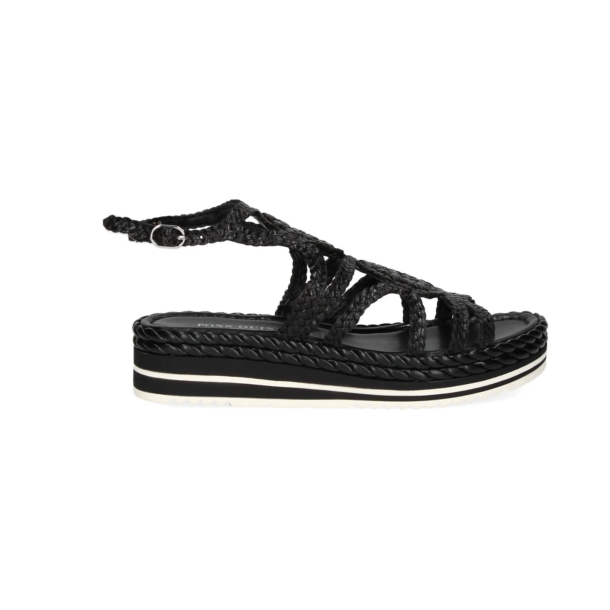 PONS QUINTANA Sandalias con plataforma de Mujer 09 NEGRO