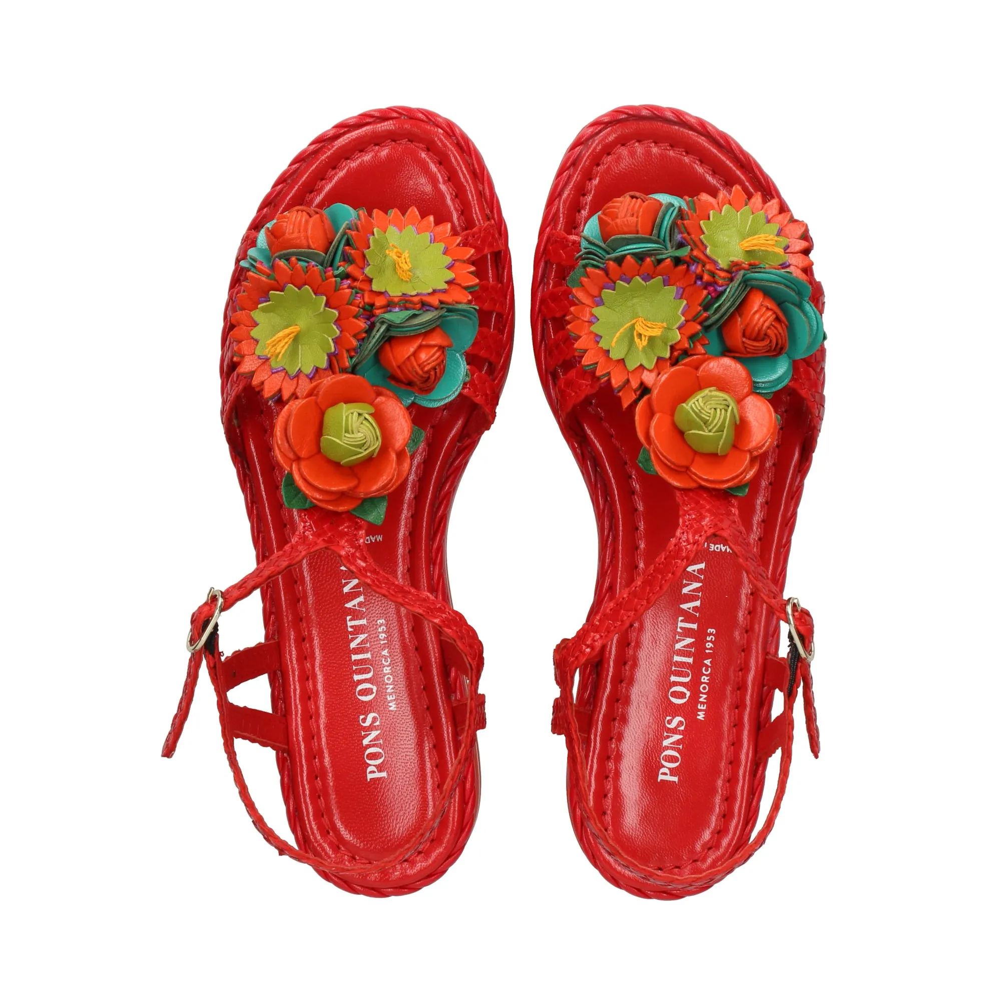 PONS QUINTANA Sandalias con plataforma de Mujer 263 CEREZA
