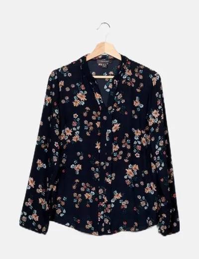 Primark Blusa azul estampado floral