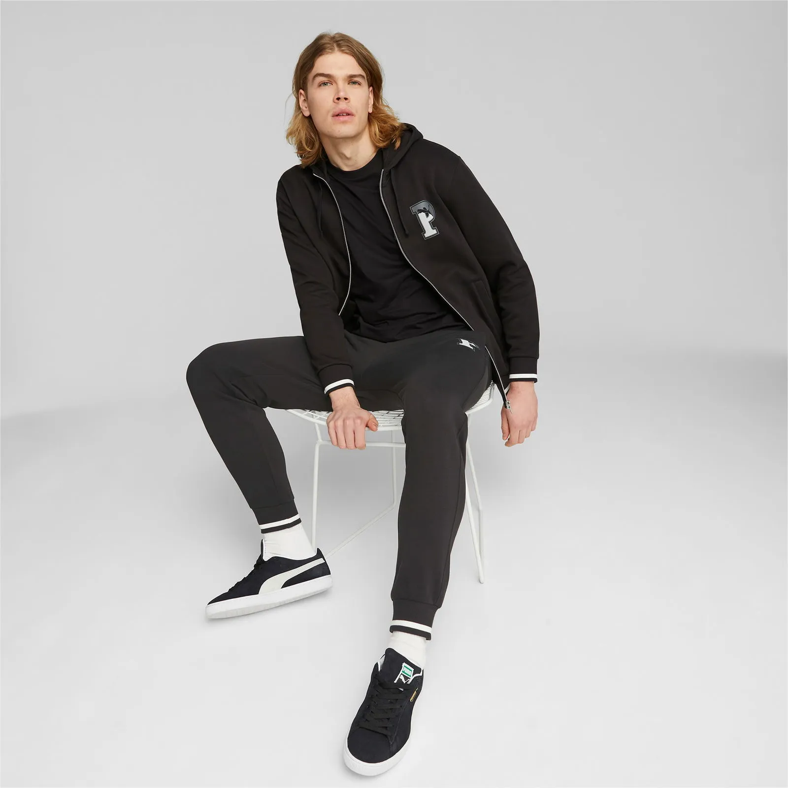 Puma SQUAD Kapuzenjacke Herren, Schwarz, Größe: L, Kleidung
