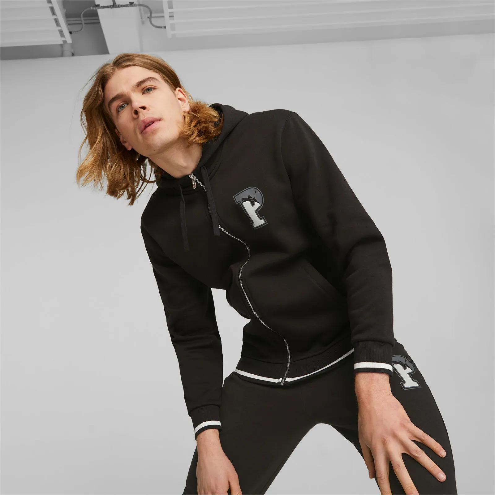 Puma SQUAD Kapuzenjacke Herren, Schwarz, Größe: L, Kleidung