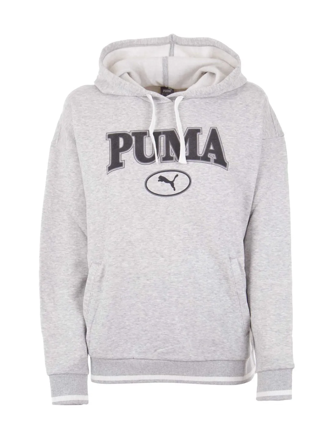 PUMA  SUDADERA GRIS SQUAD 621489 04 MUJER