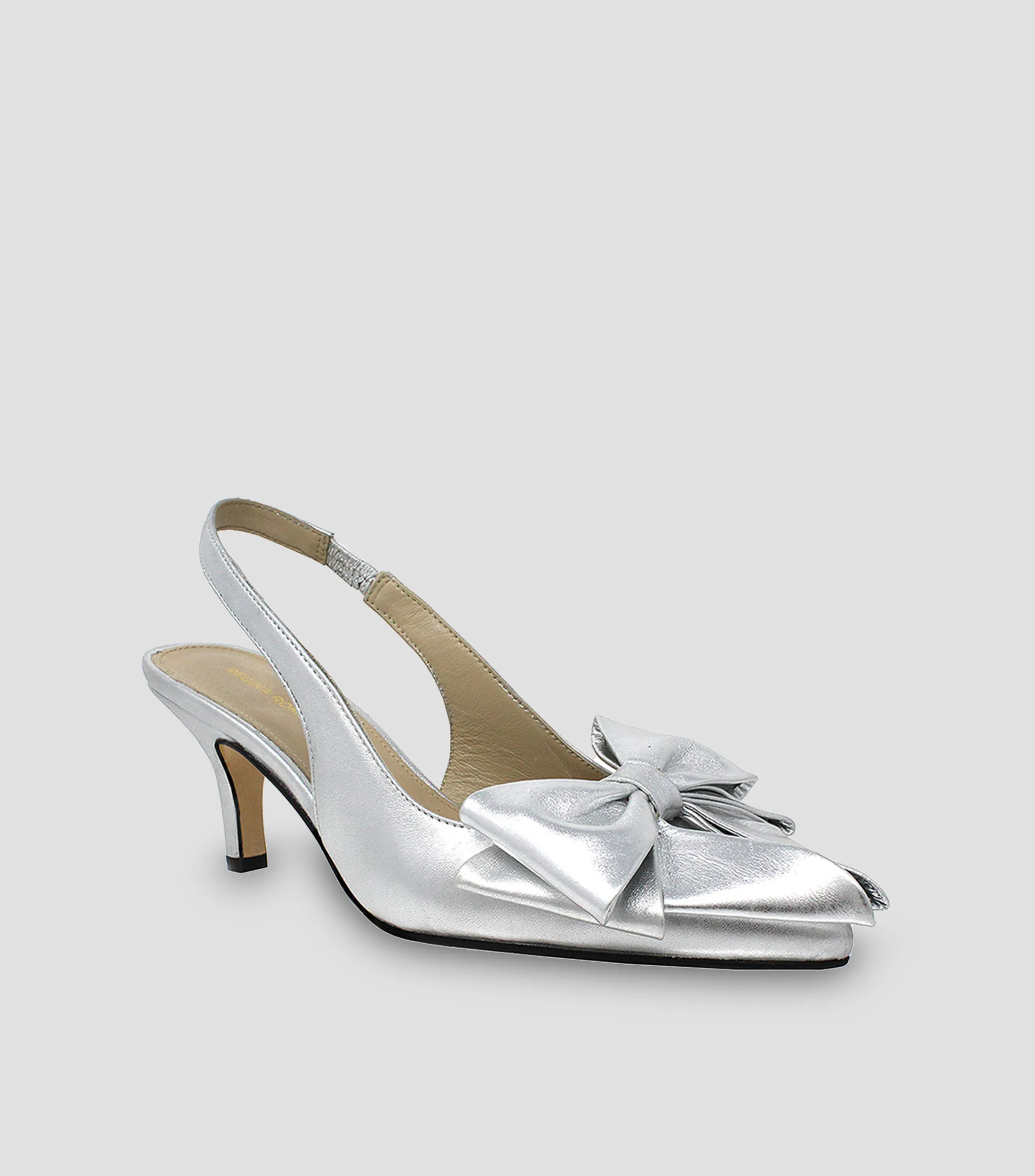 Regina Romero Zapatillas Slingback con tacón bajo y delgado Mimi Mujer
