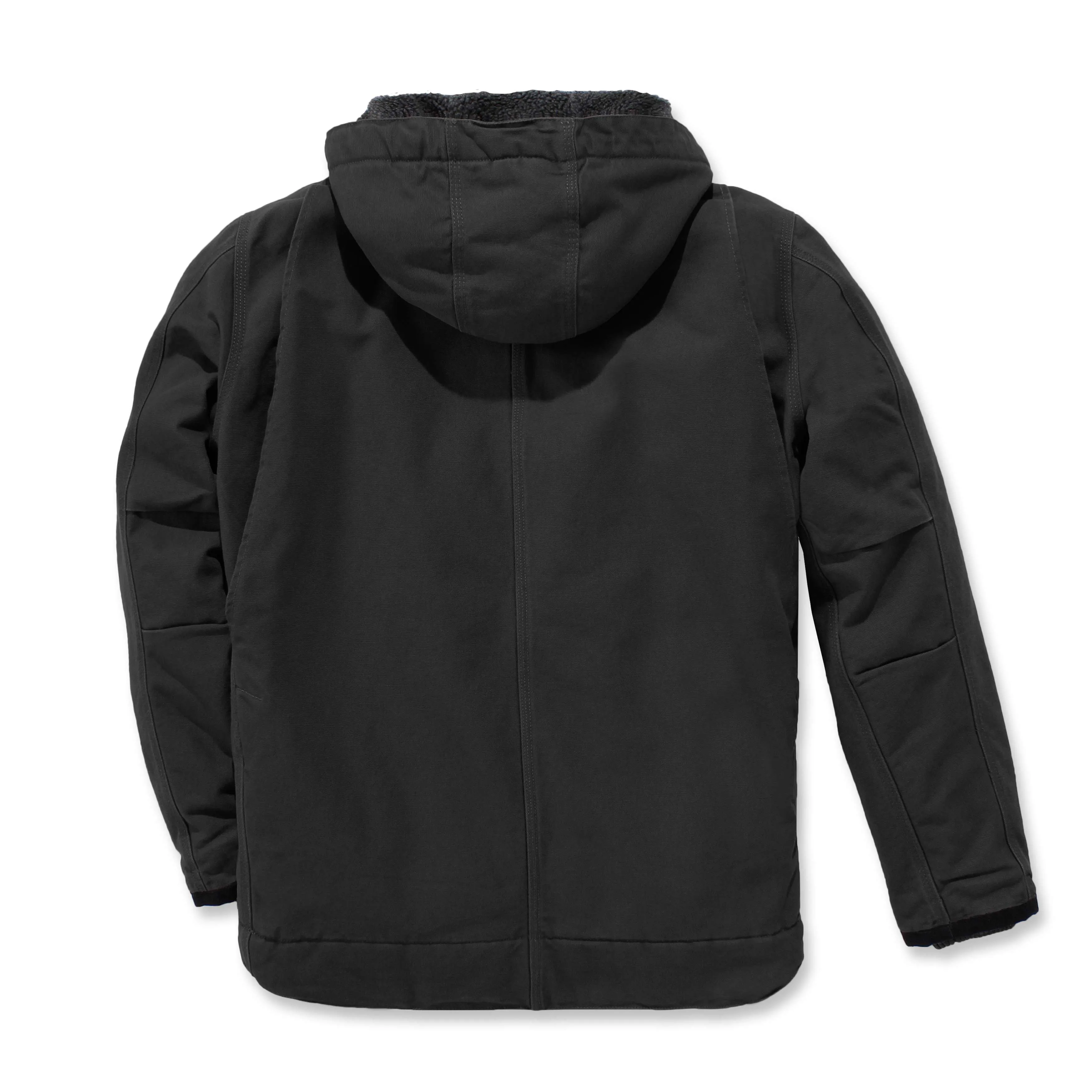 RELAXED FIT WASHED DUCK SHERPALINED UTILITY JACKET