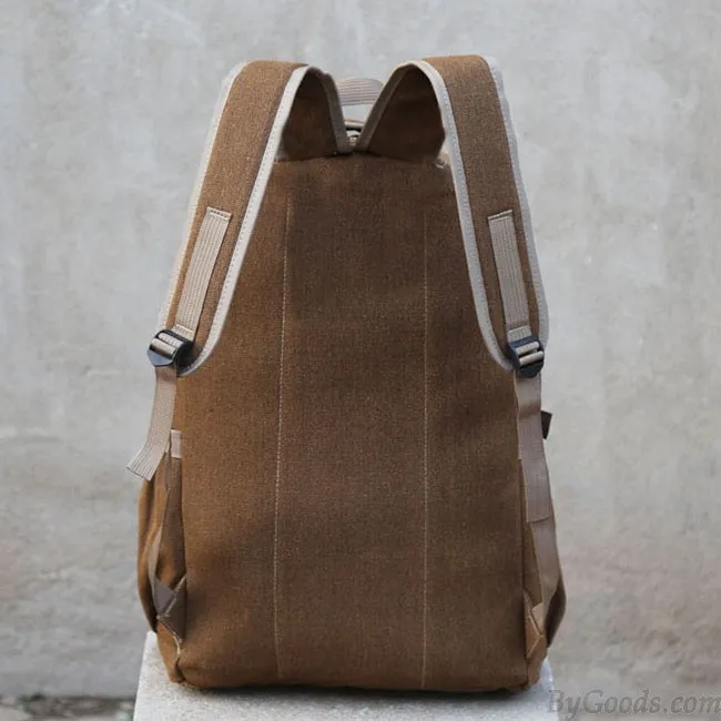 Retro Large Camping Canvas Travel Sport Rucksack 50 Liters Outdoor Climbing Backpack