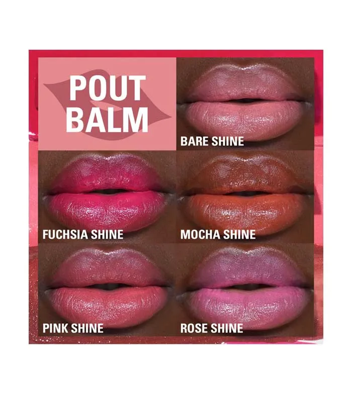 REVOLUTION  BáLSAMO LABIAL POUT BALM  ROSE SHINE
